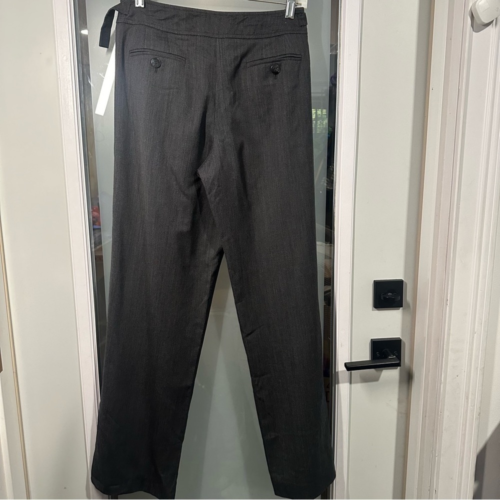 TALBOTS Size 8 Gray Wool and Lycra Stretch Dress Pants - Picture 7 of 7
